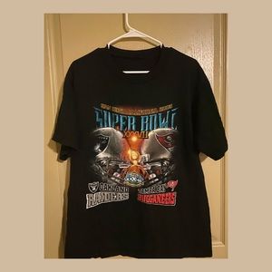 VINTAGE 2003 SUPER BOWL OAKLAND VS TAMPA BAY SHIRT